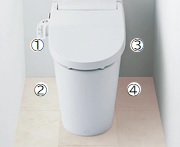 給水管ホース出位置